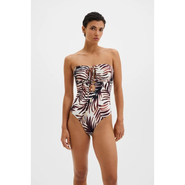 By Malina Idalia Swimsuit in Burnt Leaf | Swimsuits | Coveti