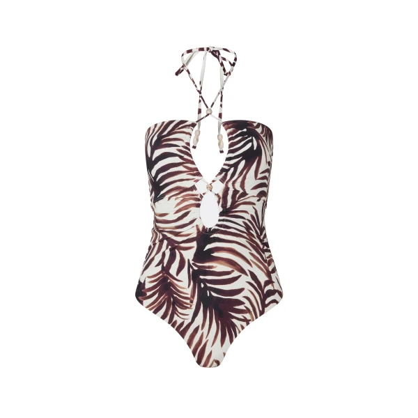 Idalia Swimsuit in Burnt Leaf
