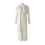 By Malina Ingrid Midi Dress in Pearl | Midi Dresses | Coveti