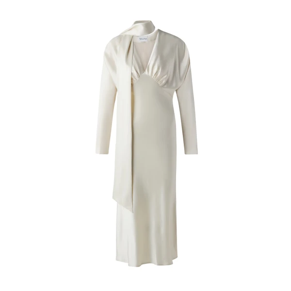 By Malina Ingrid Midi Dress in Pearl | Midi Dresses | Coveti