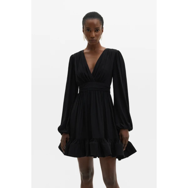 By Malina Jadie Mini Dress in Black | Mini Dresses | Coveti