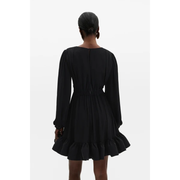 By Malina Jadie Mini Dress in Black | Mini Dresses | Coveti