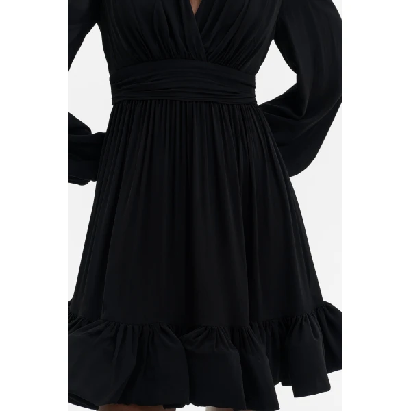 By Malina Jadie Mini Dress in Black | Mini Dresses | Coveti