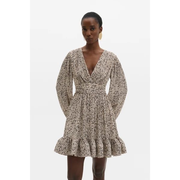 By Malina Jadie Mini Dress in Shaded Dot | Mini Dresses | Coveti