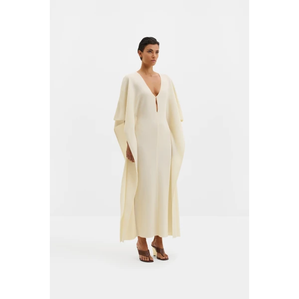 By Malina Janna Maxi Kaftan in Pearl | kaftan | Coveti