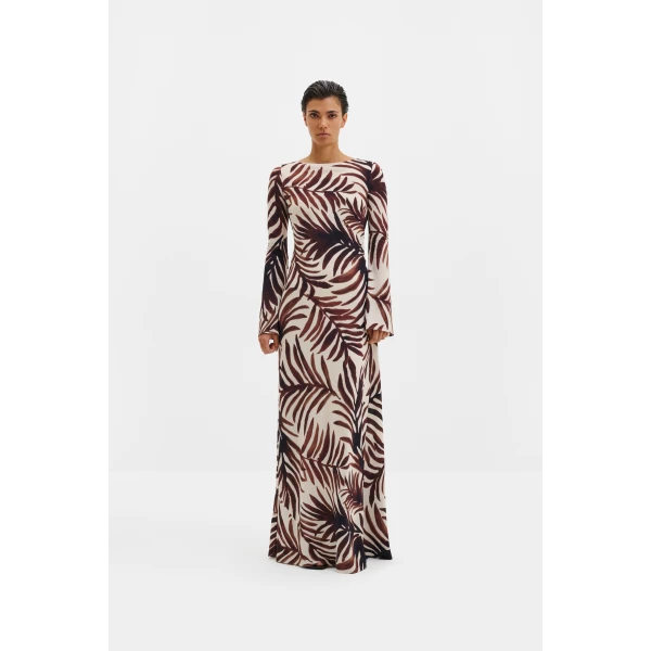 By Malina Jennelie Maxi Dress in Burnt Leaf | Maxi Dresses | Coveti