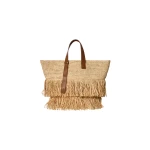 By Malina Jina Raffia Tote Bag in Natural | Totes & Top-Handle Bags | Coveti