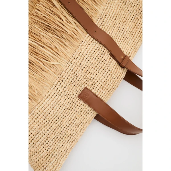 By Malina Jina Raffia Tote Bag in Natural | Totes & Top-Handle Bags | Coveti