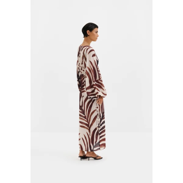 By Malina Joseline Maxi Kaftan in Burnt Leaf | kaftan | Coveti