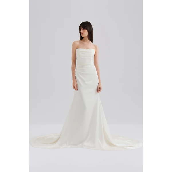 By Malina Josephine Gown in Cream | Wedding Dresses | Coveti