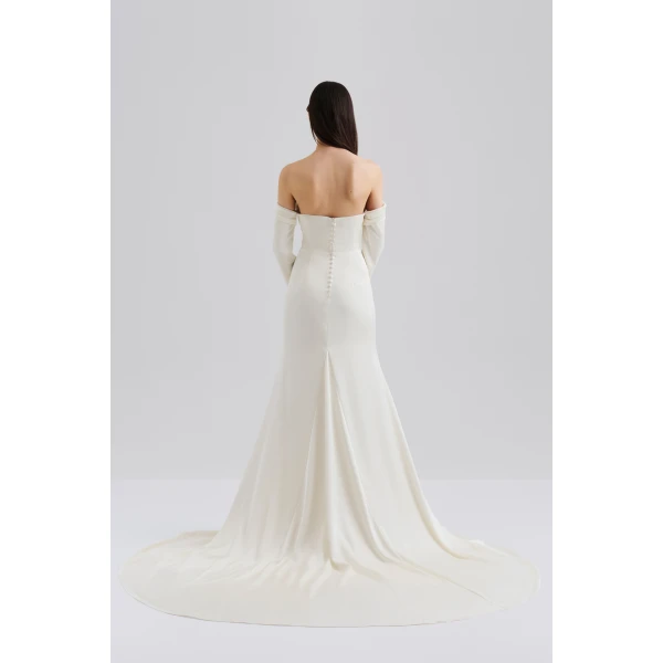 By Malina Josephine Gown in Cream | Wedding Dresses | Coveti