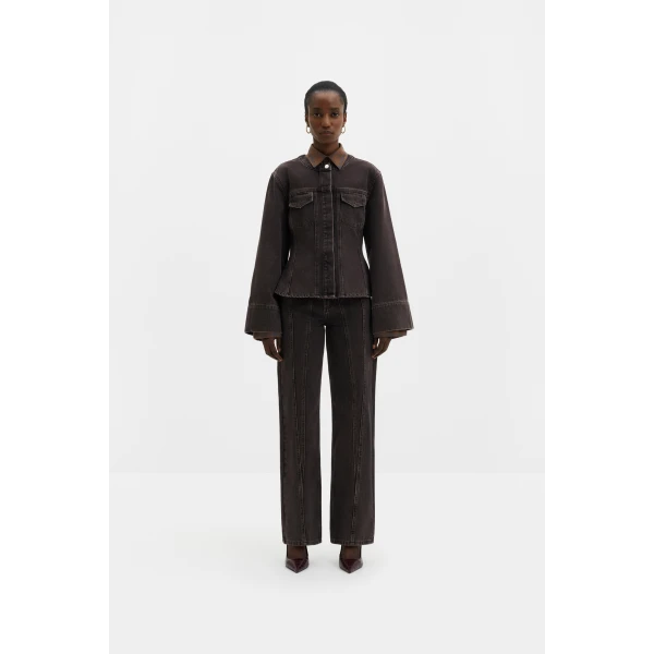 By Malina Katia Jeans in Brown Wash | Denim | Coveti