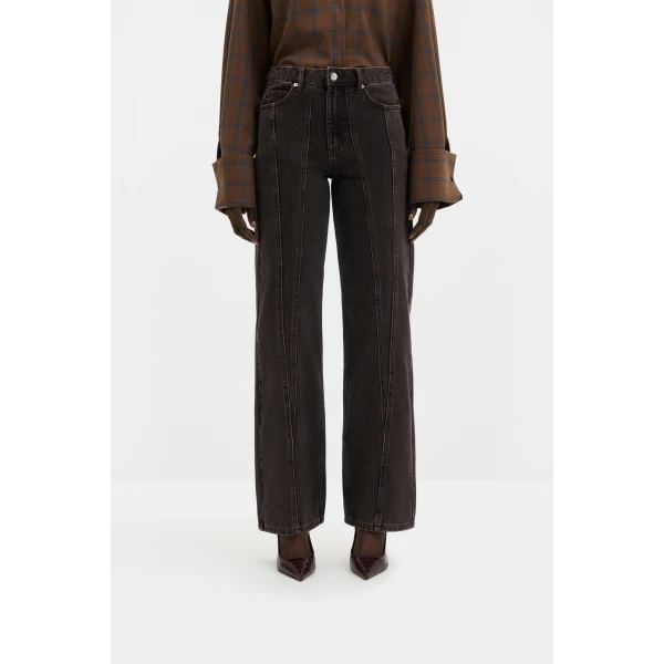 By Malina Katia Jeans in Brown Wash | Denim | Coveti