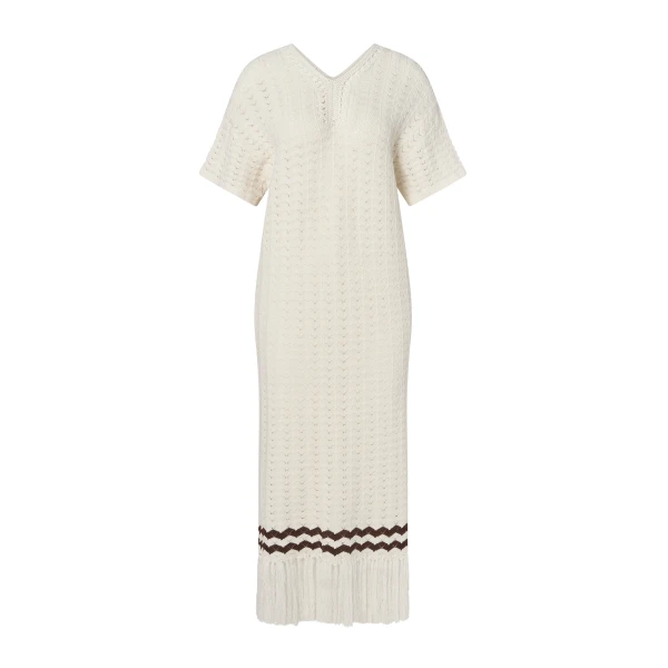 Kira Midi Dress in White