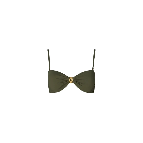 Leana Bikini Top in Dusty Olive