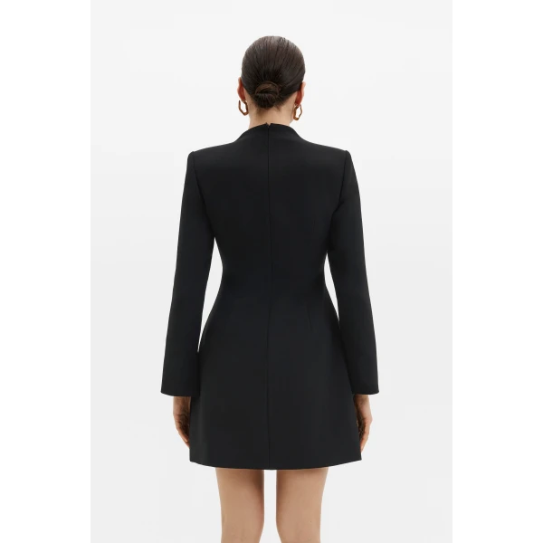 By Malina Leanna Mini Dress in Black | Mini Dresses | Coveti