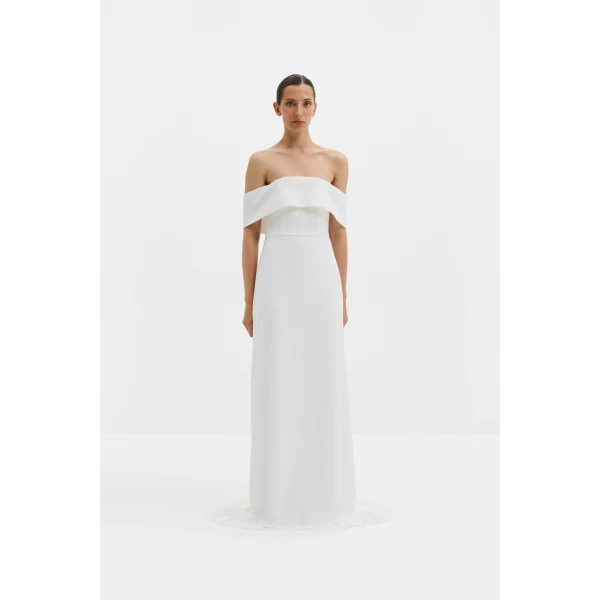 By Malina Leia Gown in Ivory | Wedding Dresses | Coveti