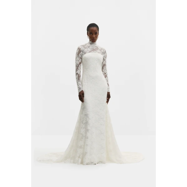 By Malina Leonore Gown in Ivory | Wedding Dresses | Coveti