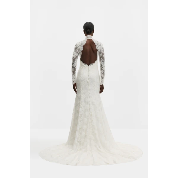 By Malina Leonore Gown in Ivory | Wedding Dresses | Coveti