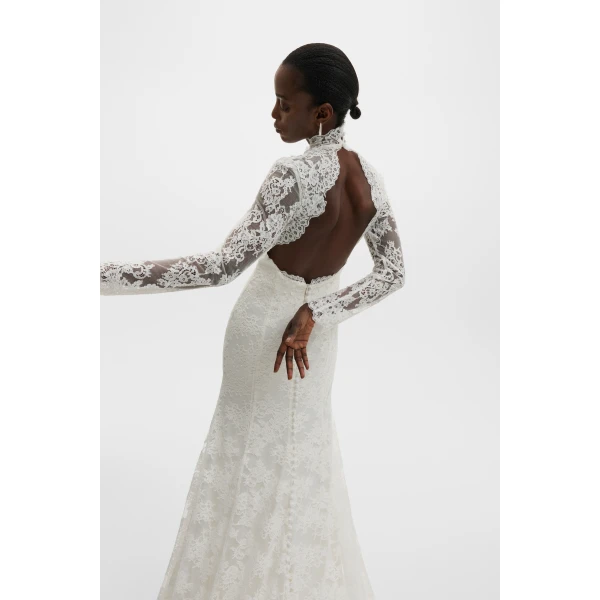 By Malina Leonore Gown in Ivory | Wedding Dresses | Coveti