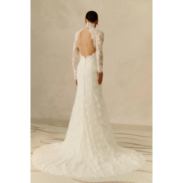 By Malina Leonore Gown in Ivory | Wedding Dresses | Coveti