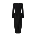By Malina Lexie Midi Dress in Black | Midi Dresses | Coveti