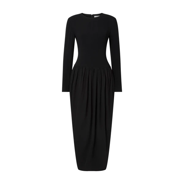 By Malina Lexie Midi Dress in Black | Midi Dresses | Coveti