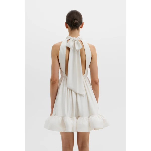 By Malina Liana Mini Dress in Cream | Wedding Dresses | Coveti