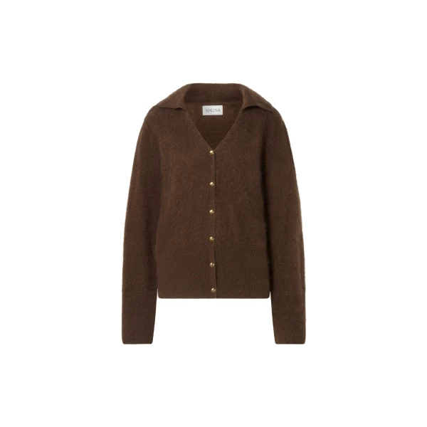 Lilian Cardigan in Dark Brown