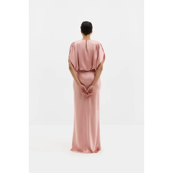 By Malina Linhe Maxi Dress in Soft Pink | Maxi Dresses | Coveti