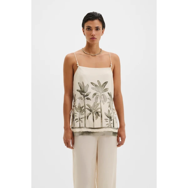 By Malina Lizly Top in Palm | Tops | Coveti