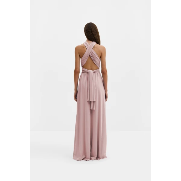 By Malina Lola Maxi Dress in Blush | Maxi Dresses | Coveti