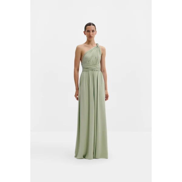By Malina Lola Maxi Dress in Sage | Maxi Dresses | Coveti