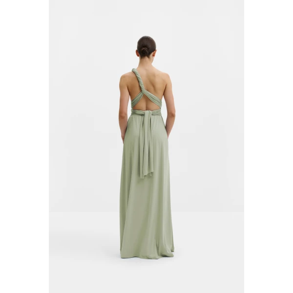 By Malina Lola Maxi Dress in Sage | Maxi Dresses | Coveti