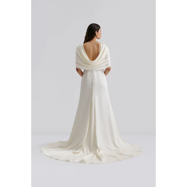 By Malina Louise Gown in Cream | Wedding Dresses | Coveti