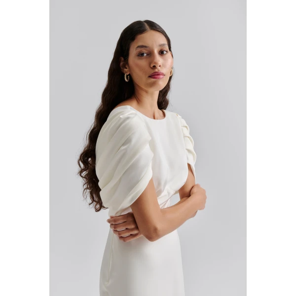 By Malina Louise Gown in Cream | Wedding Dresses | Coveti