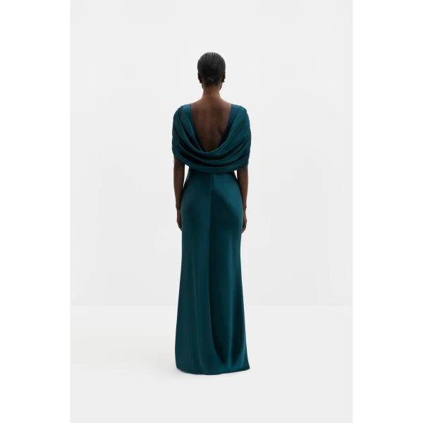 By Malina Louise Maxi Dress in Teal | Maxi Dresses | Coveti