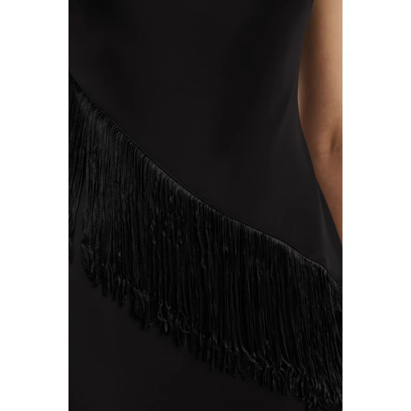 By Malina Lovis Midi Dress in Black | Midi Dresses | Coveti