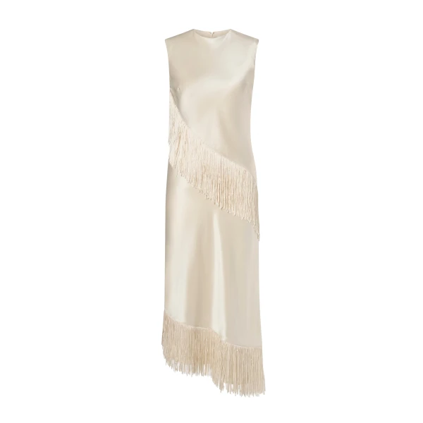 Lovis Midi Dress in Pearl