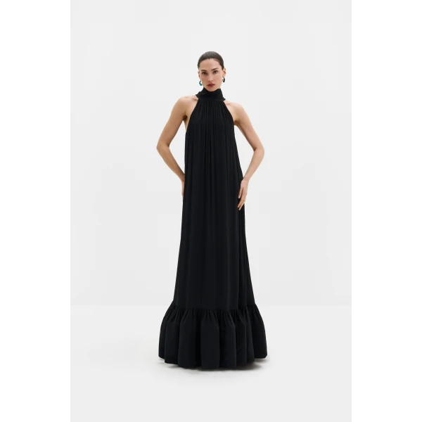 By Malina Lykke Maxi Dress in Black | Maxi Dresses | Coveti