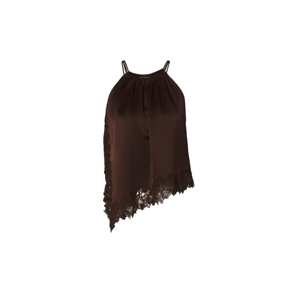 By Malina Madina Top in Dark Brown | Tops | Coveti