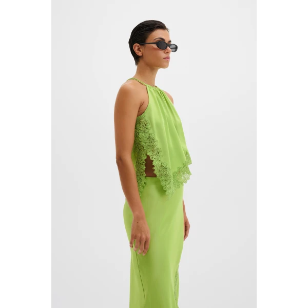 By Malina Madina Top in Lime | Tops | Coveti