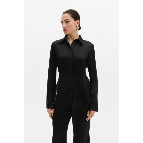 By Malina Malou Shirt in Black | Shirts | Coveti