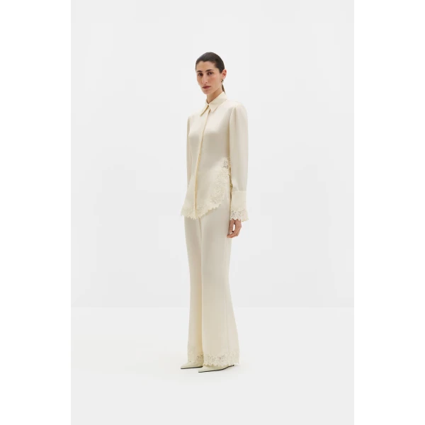By Malina Malou Shirt in Pearl | Shirts | Coveti