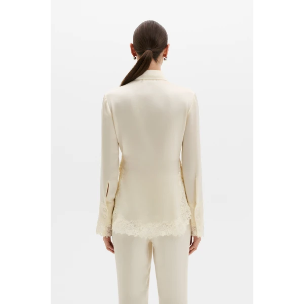 By Malina Malou Shirt in Pearl | Shirts | Coveti