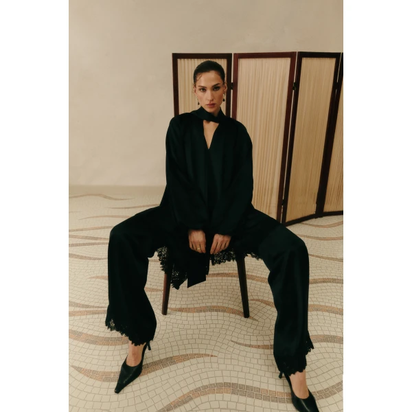 By Malina Marine Pants in Black | Pants | Coveti