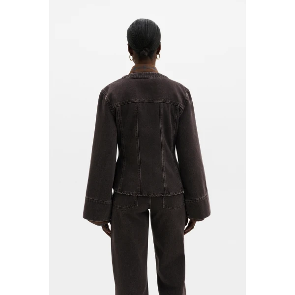 By Malina Meja Shirt in Brown Wash | Shirts | Coveti