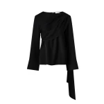 By Malina Melandy Blouse in Black | Blouse | Coveti