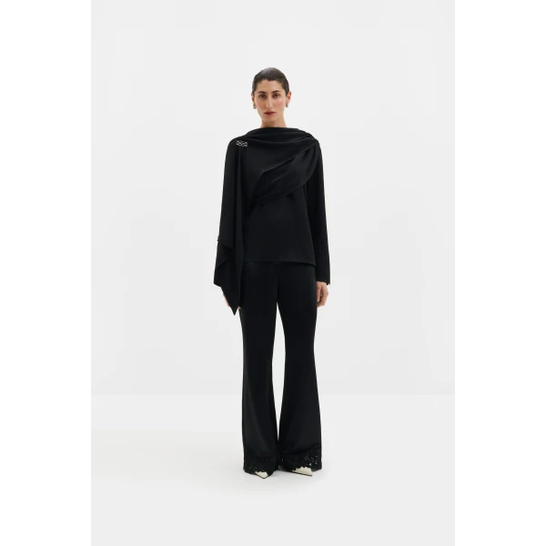 By Malina Melandy Blouse in Black | Blouse | Coveti