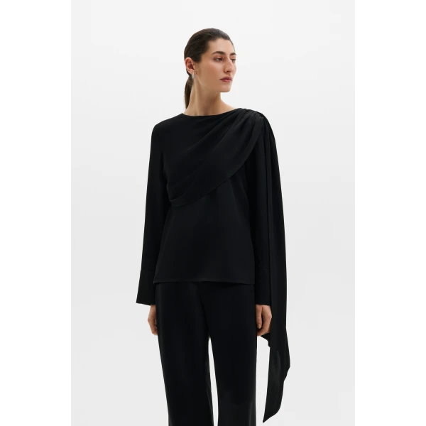 By Malina Melandy Blouse in Black | Blouse | Coveti